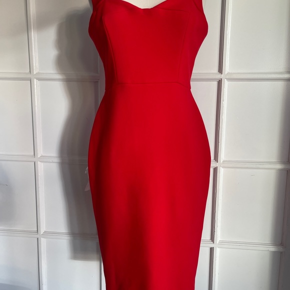 VICTORIA BECKHAM Matte Crepe Curve Cami Fitted Dress UK12 /US8 - Picture 4 of 10